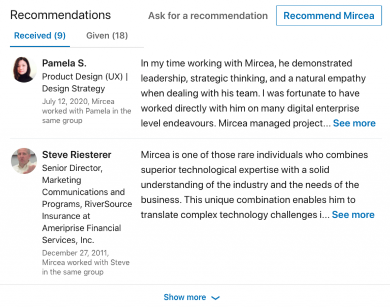 LinkedIn Recommendations: Examples and Tips